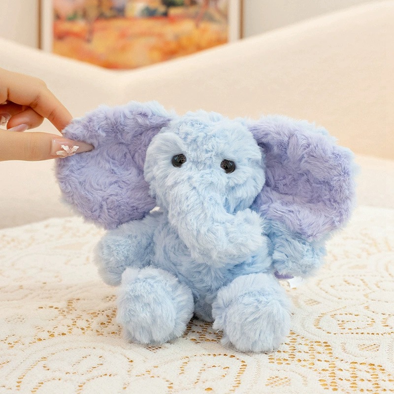 imgi_15_O1CN01w36kcV2LjU1x8S81O_3071829728-0-cib.jpg_.jpeg Palm-Sized Jiji Elephant Plush - Realistic Baby Elephant Doll, Cute Sleep Companion & Comfort Toy - Image 1