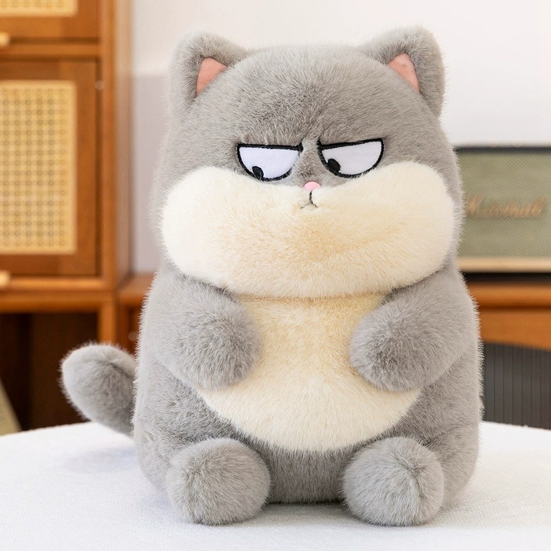 imgi_19_O1CN01ZBGSPA2LjU13zZE1Y_3071829728-0-cib.jpg_.jpeg Cool Cat Plush Toy - Creative Funny Stuffed Cat, Perfect Home Sofa Pillow & Children's Doll - Image 1